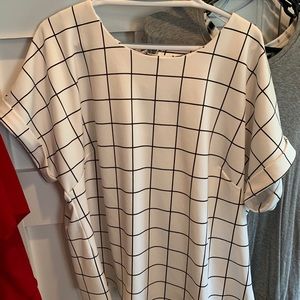 Black striped blouse